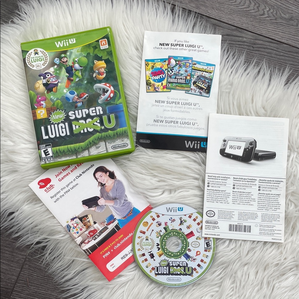 Wii game The year of LUIGI New Super Luigi U game